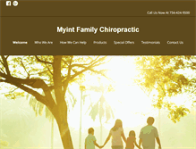 Tablet Screenshot of myintfamilychiropractic.com
